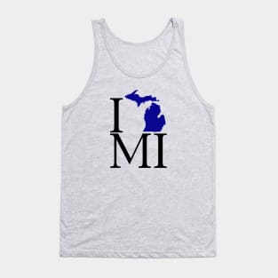 I Love Michigan - Blue Tank Top